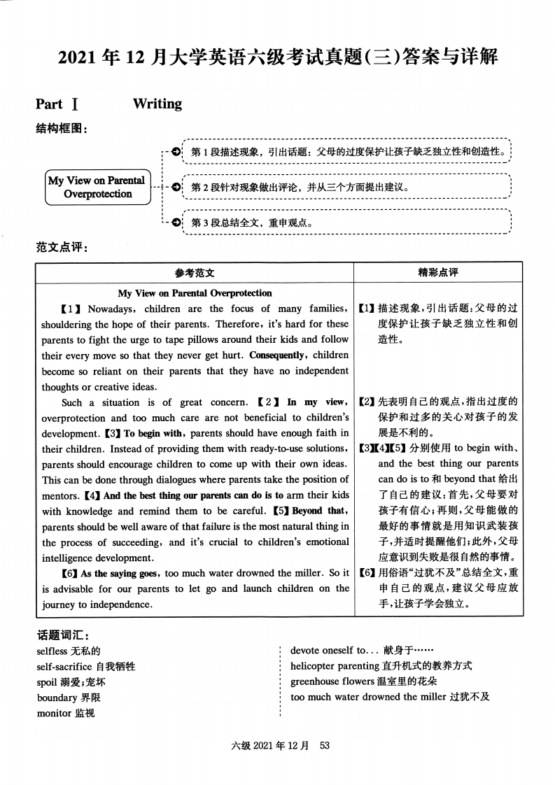 2021.12英语六级解析第3套